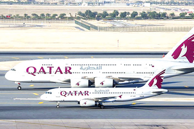 Qatar Airways отправляется на Санторини, Греция.