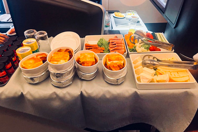 Завтрак «Шведский стол» в бизнес-класс SAS